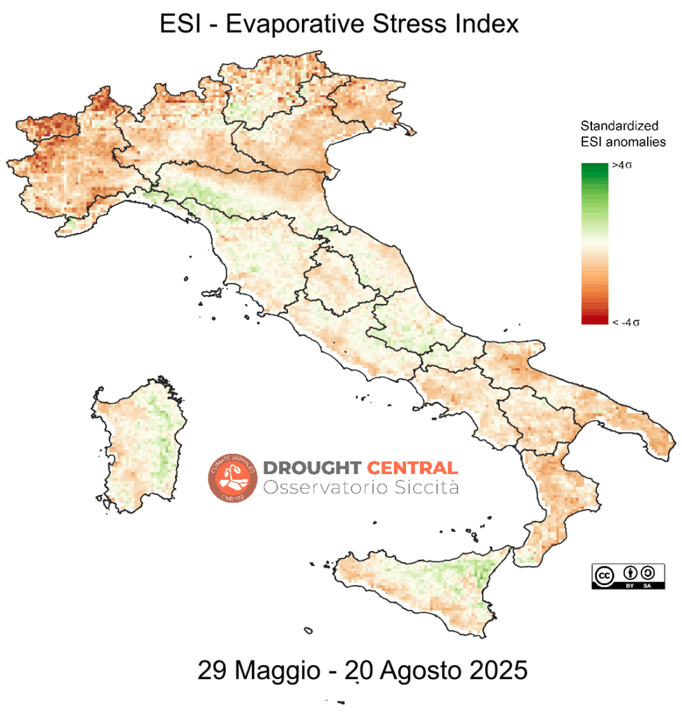 ESI index maggio-agosto 2025