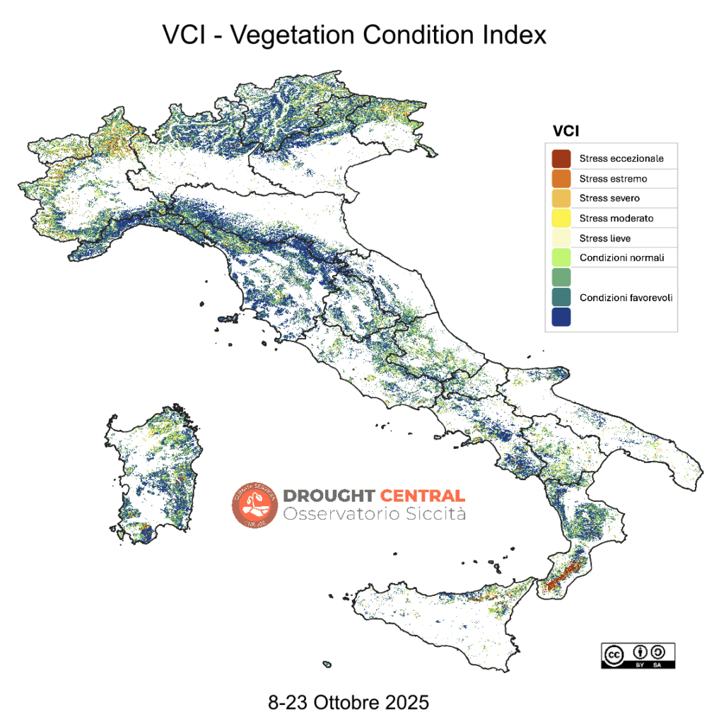 Vegetation condition index 8-23 Ottobre