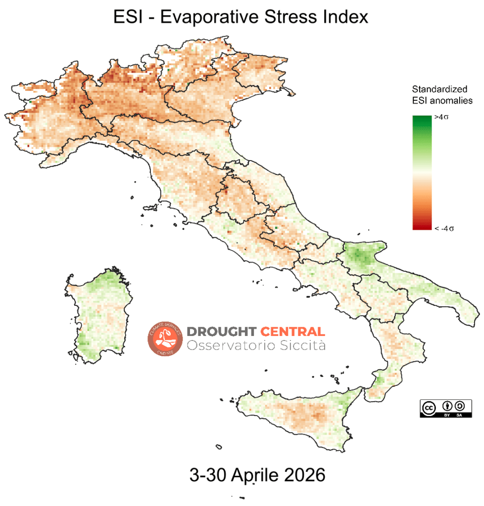 Mappa ESI 4 settimane - 30 Aprile 2026