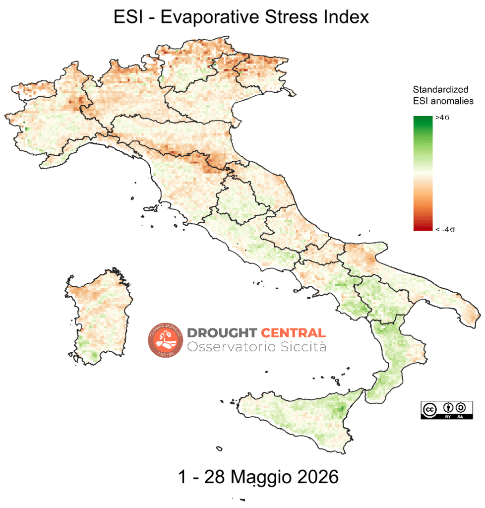 Mappa ESI 4 settimane - 28 Maggio 2026
