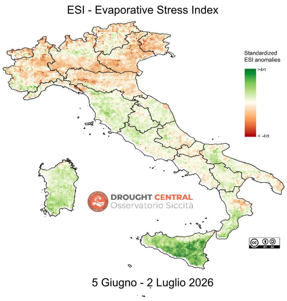 Mappa ESI 4 settimane - 2 Luglio 2026
